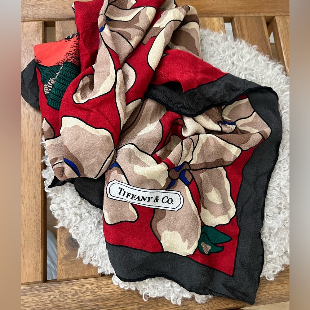 Tiffany and Co silk scarf
